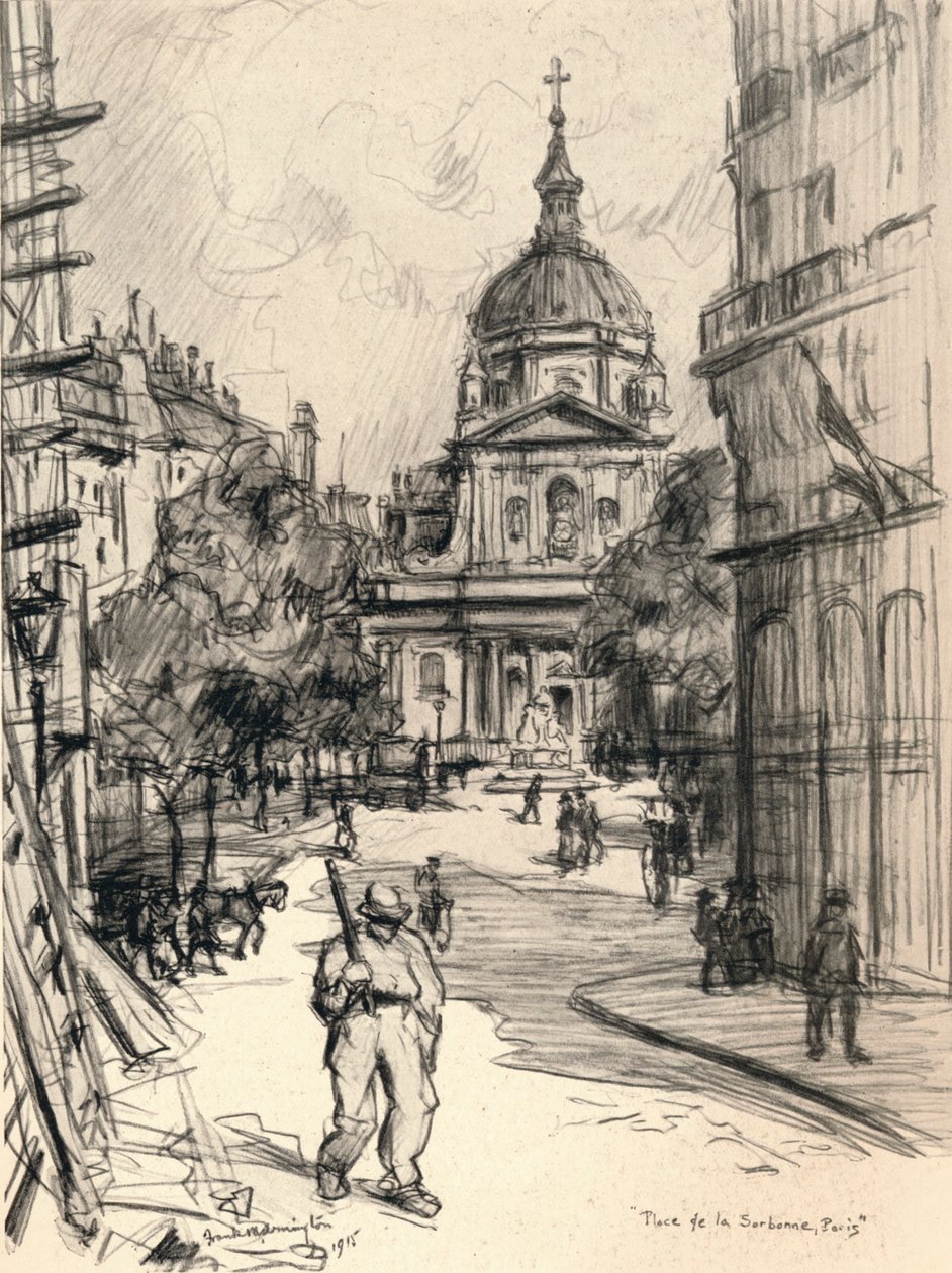 Place de la Sorbonne by Frank Milton Armington