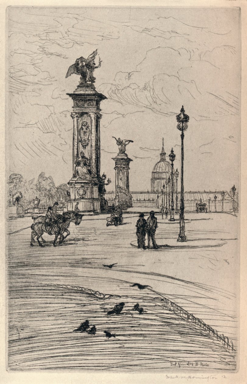 The Pont Alexandre III by Frank Milton Armington