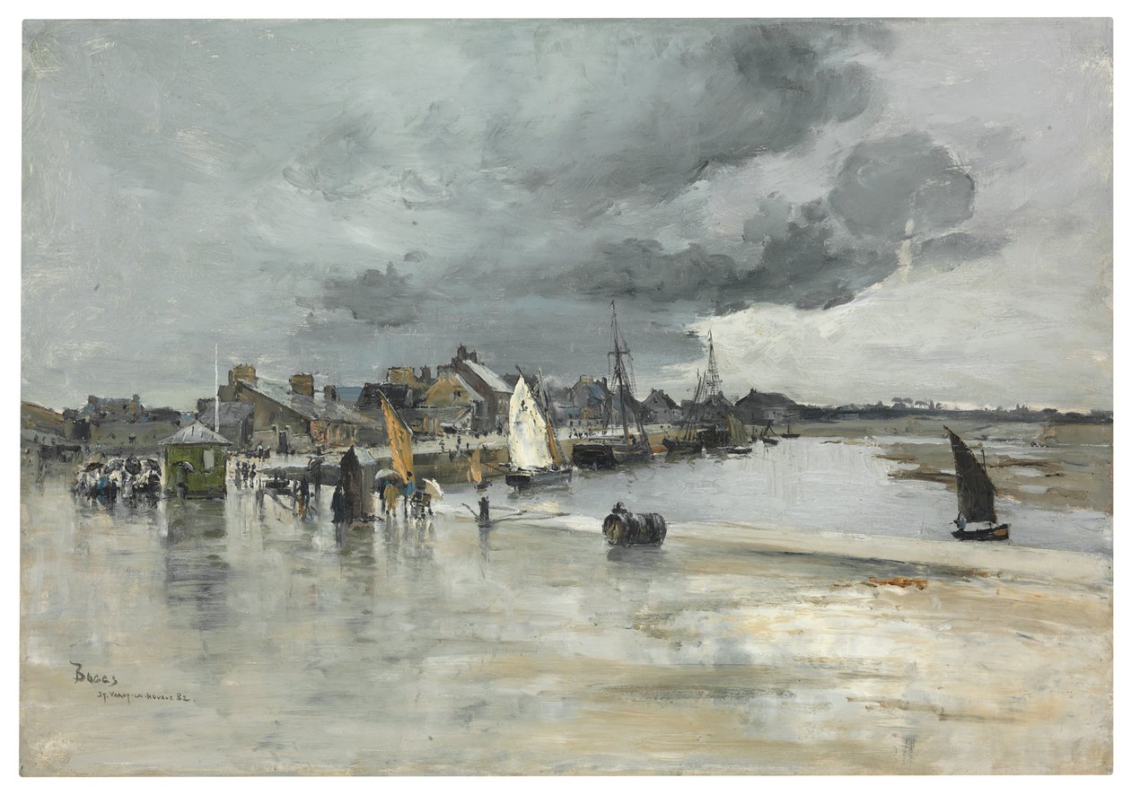 Harbour at St. Vaast, The Hague by Frank Myers Boggs