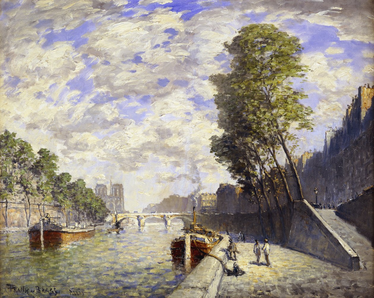 The Quai des Grands-Augustine, Paris by Frank Myers Boggs