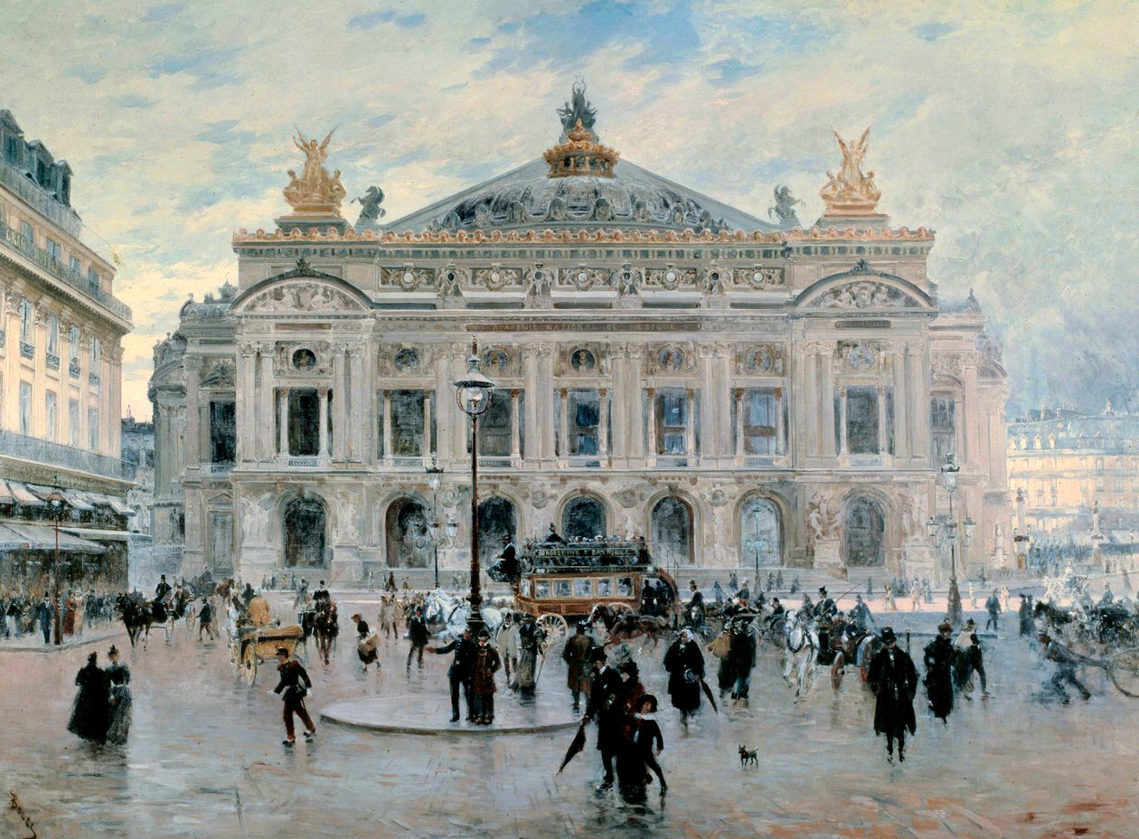 Image result for Place de l'Opera Garnier in Paris. Painting by Frank Myers Boggs (Frank ...