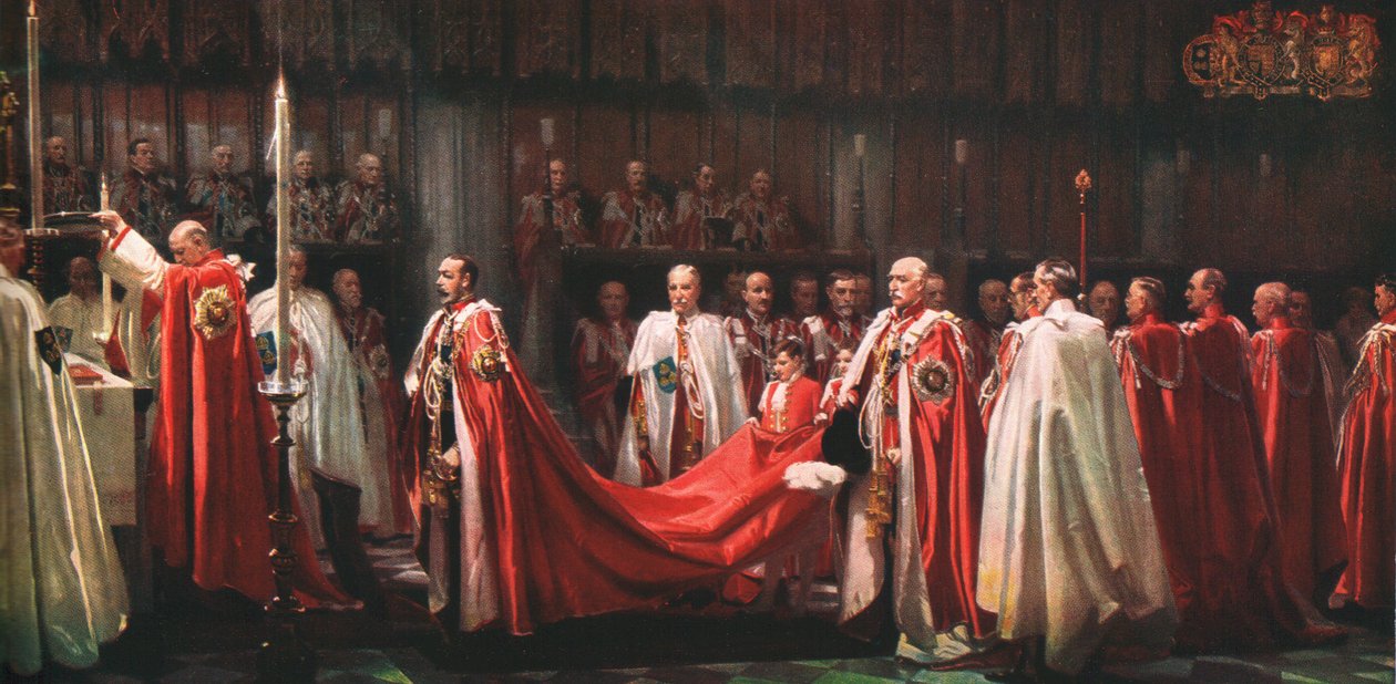 The Installation of the Knights of the Order of the Bath, The King