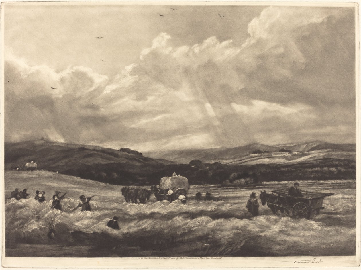 Hayfield in Yorkshire by Frank Short