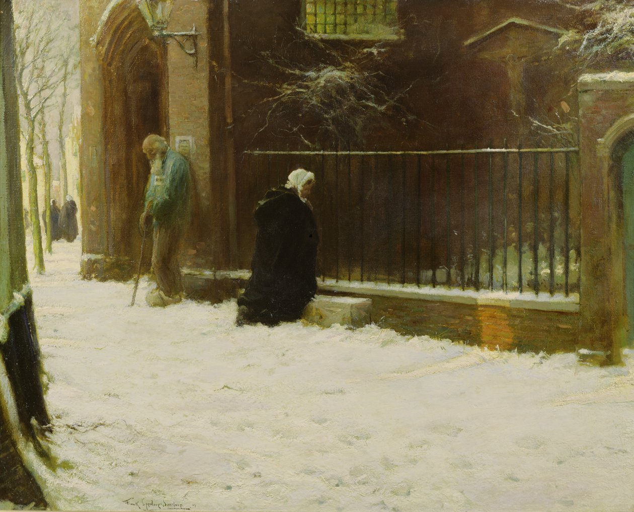 Outside the Church by Frank Spenlove Spenlove