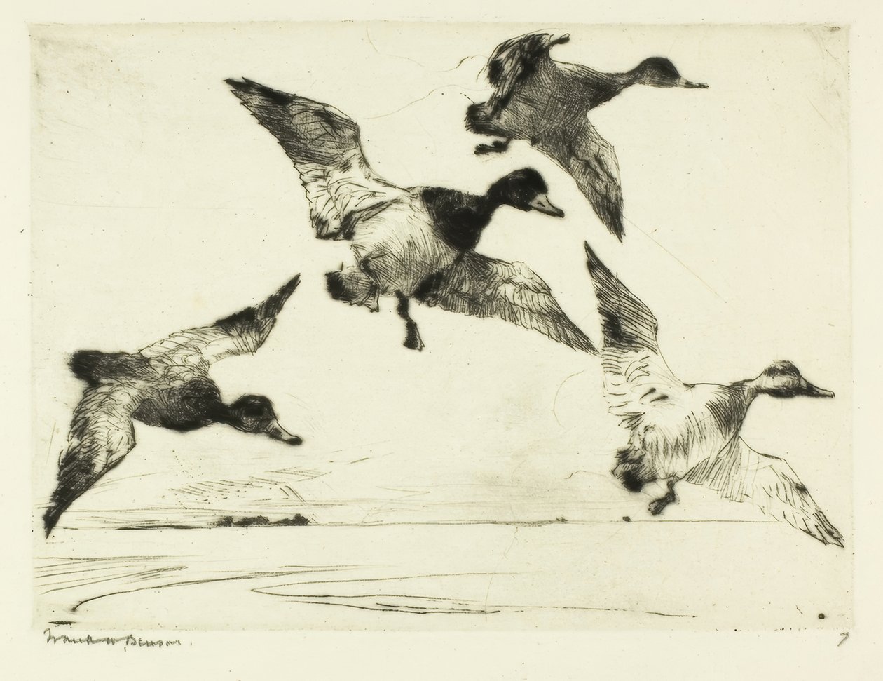 Redhead Ducks by Frank Weston Benson