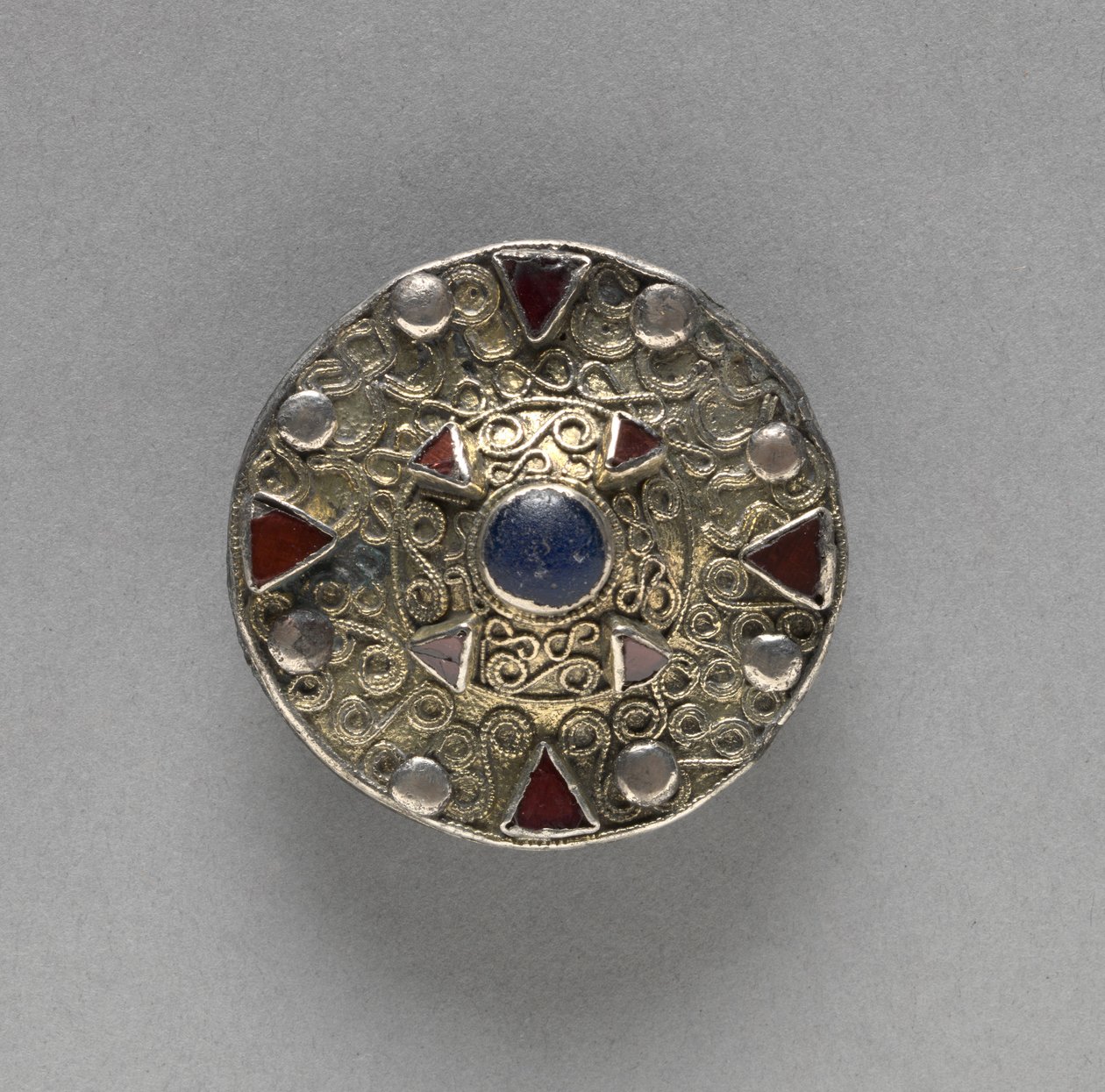 Filigree Disk Brooch with Central Boss, late 600s by Frankish School