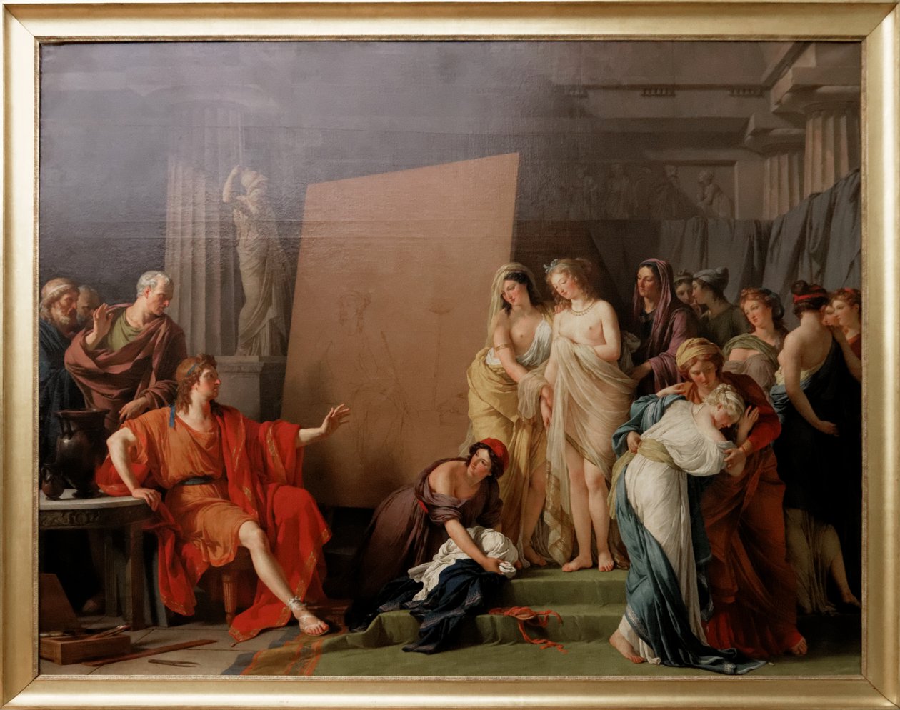 Zeuxis Choosing Models from the Beautiful Women of Croton by François André Vincent