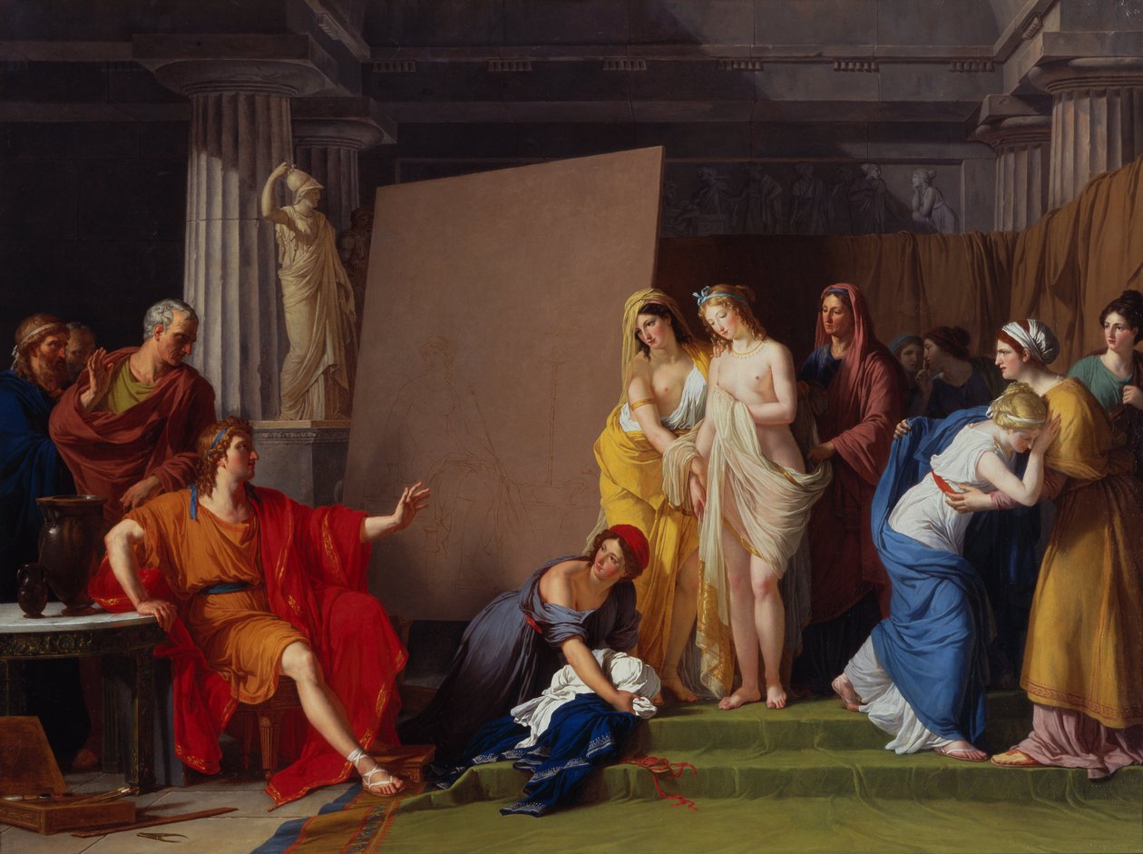 Zeuxis Choosing His Models for the Image of Helen by François André Vincent
