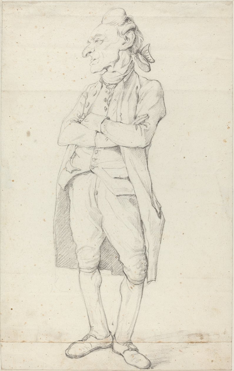 A Gentleman Standing with His Arms Crossed by François-André Vincent