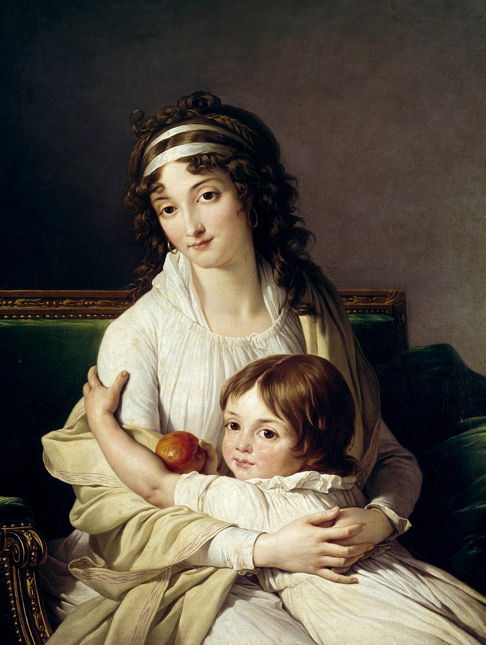 Presumed Portrait of Madame Boyer Fonfrede and Her Son Henri by François André Vincent