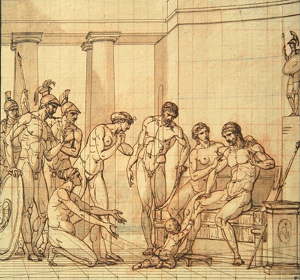 The Infant Pyrrhus before Glaucias by François André Vincent