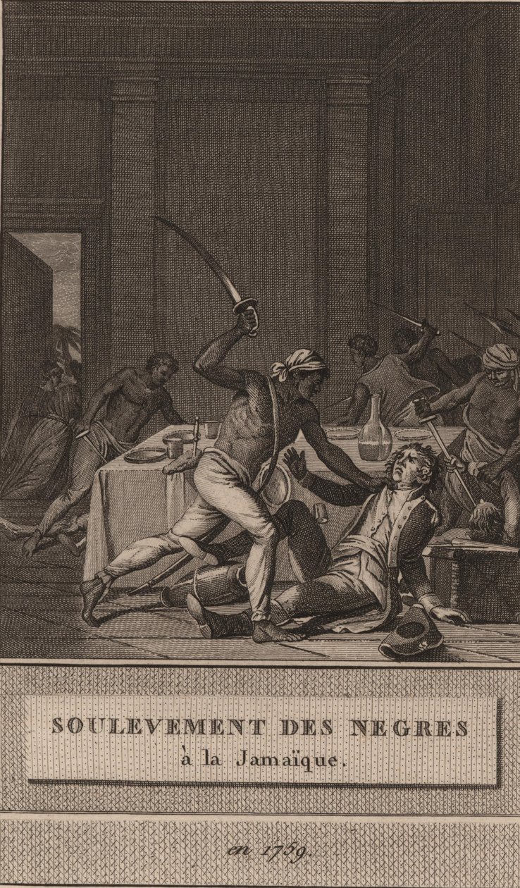 Uprising of the Black Slaves in Jamaica in 1760 by François Anne David