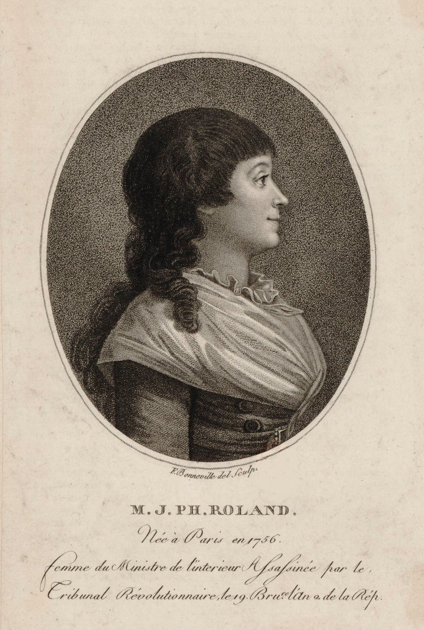 Madame Roland by Bonneville by Francois Bonneville
