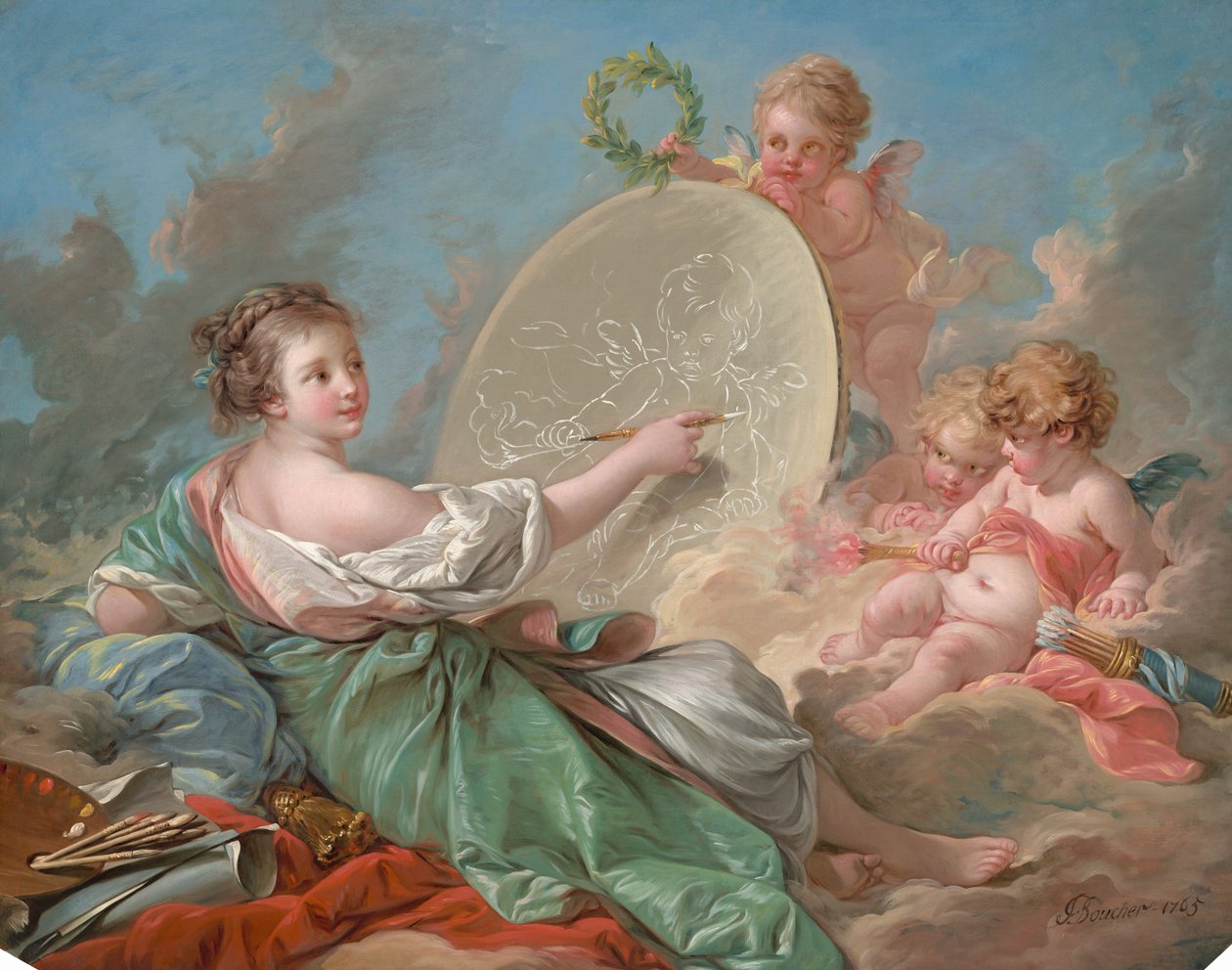 Allegory of Painting by François Boucher