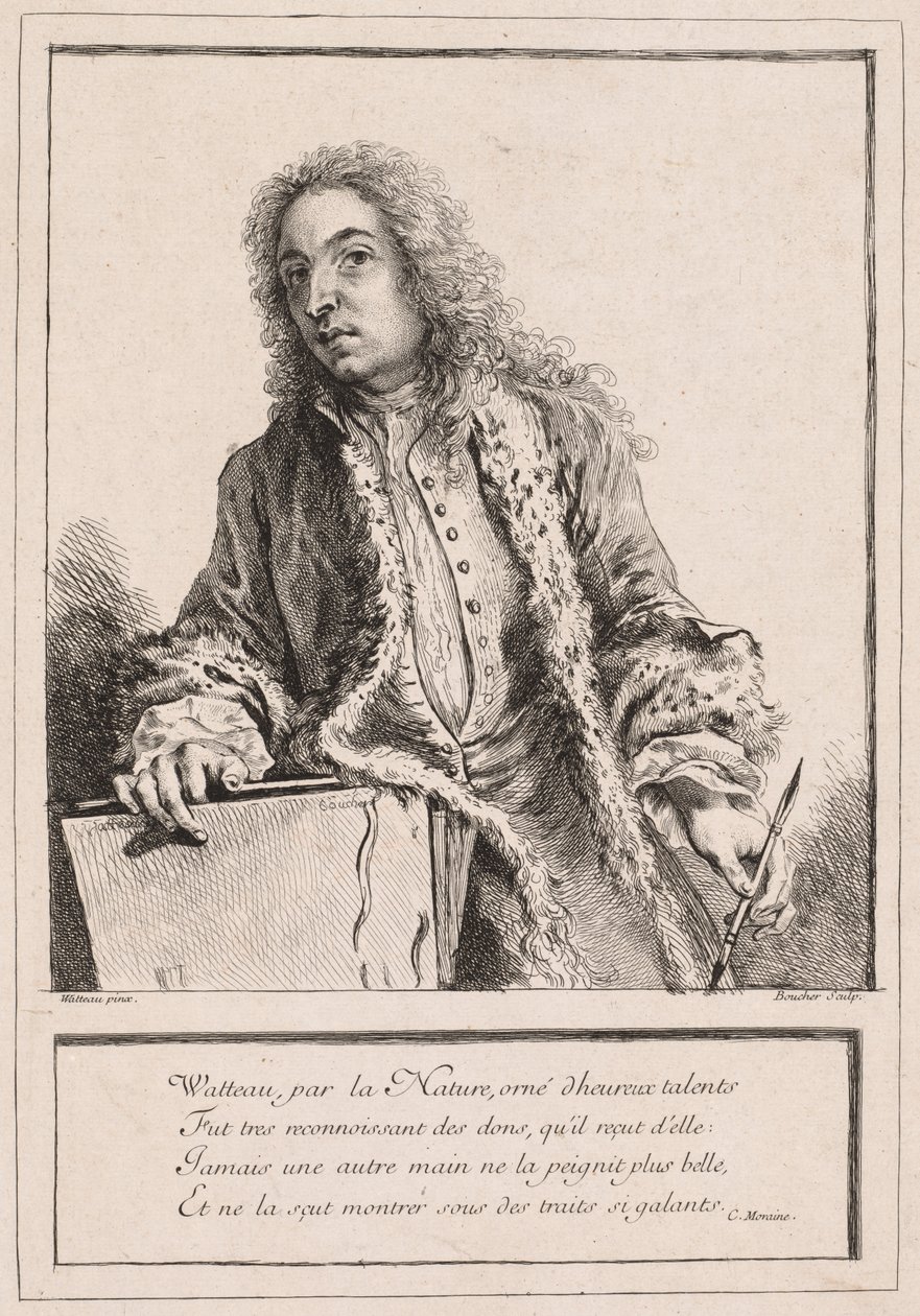 Antoine Watteau by François Boucher