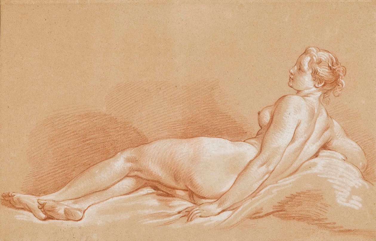 Young Woman Reclining by François Boucher