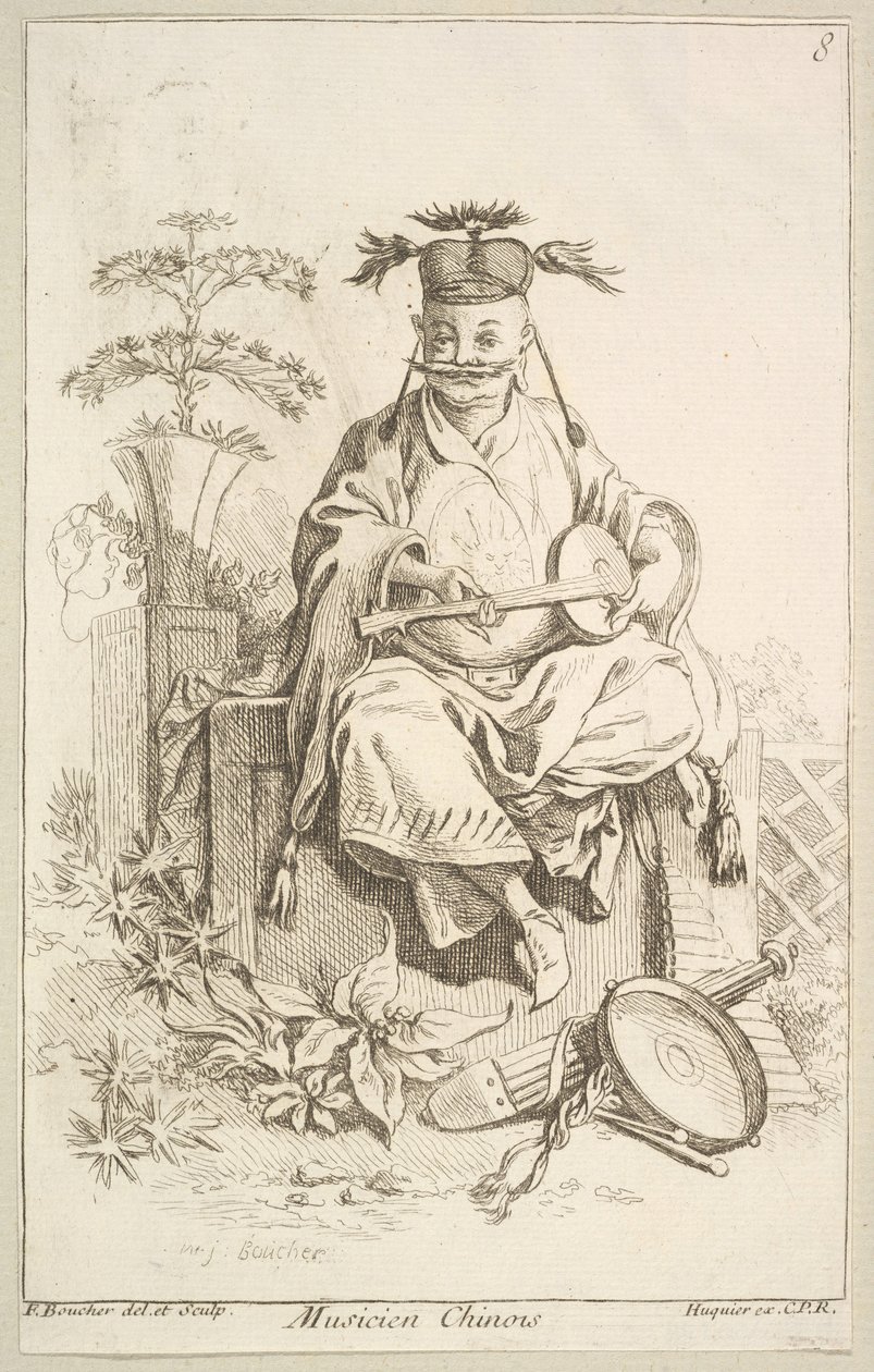 Chinese Musician, 1738-45 by François Boucher