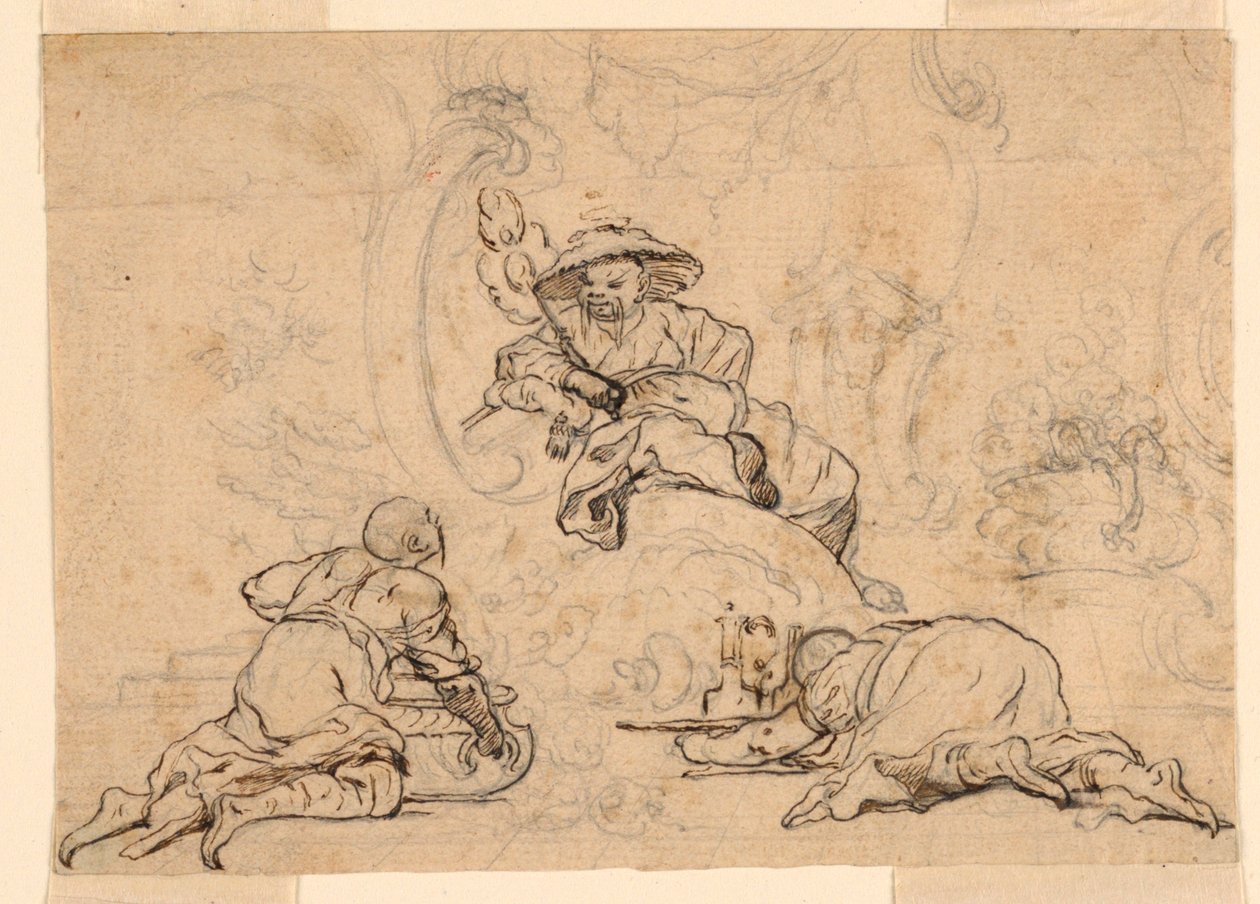Designs for Chinoiserie Ornament by François Boucher
