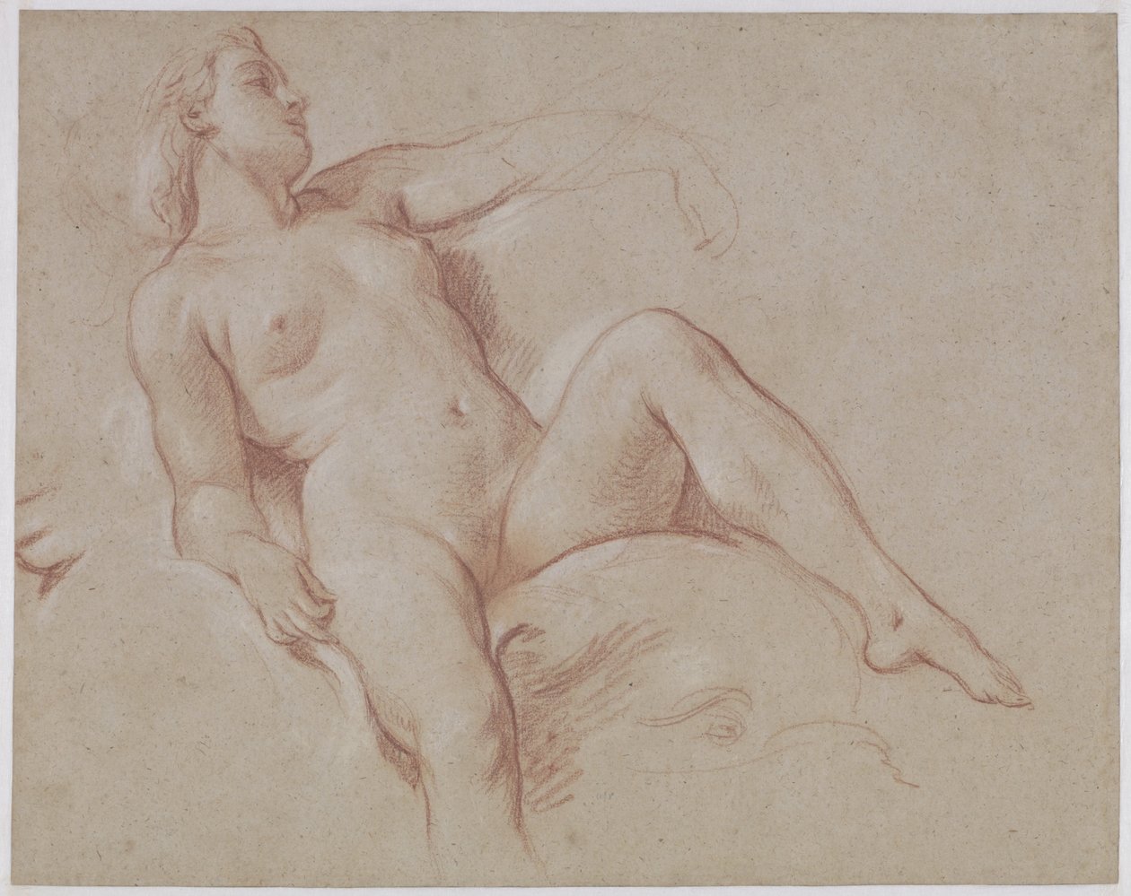 Female Nude on a Dolphin by François Boucher