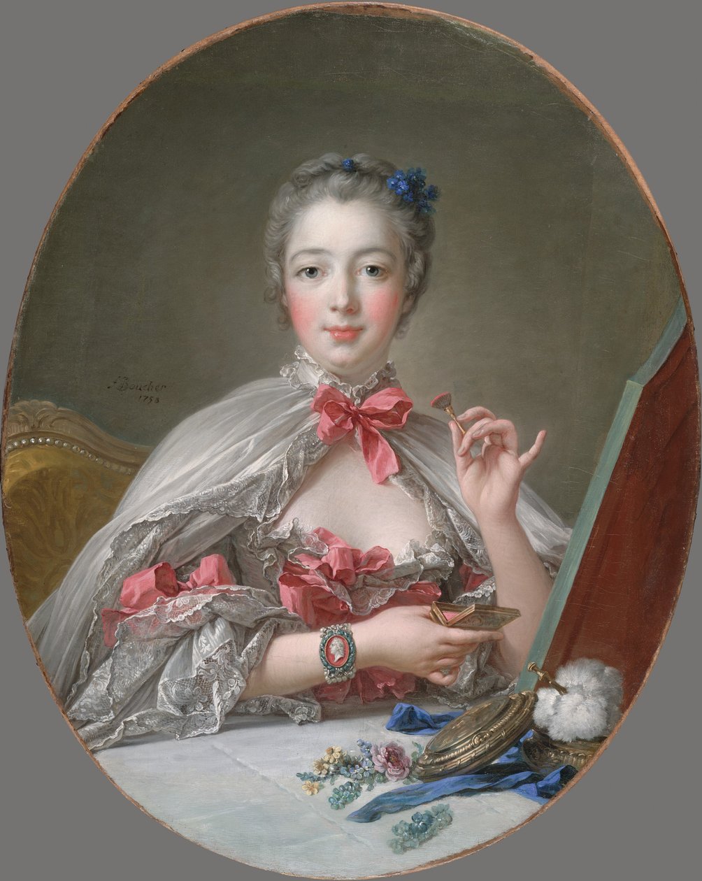 Jeanne-Antoinette Poisson, Marquise de Pompadour by François Boucher