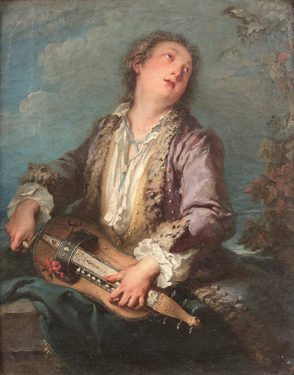 Hurdy-Gurdy Player by François Boucher
