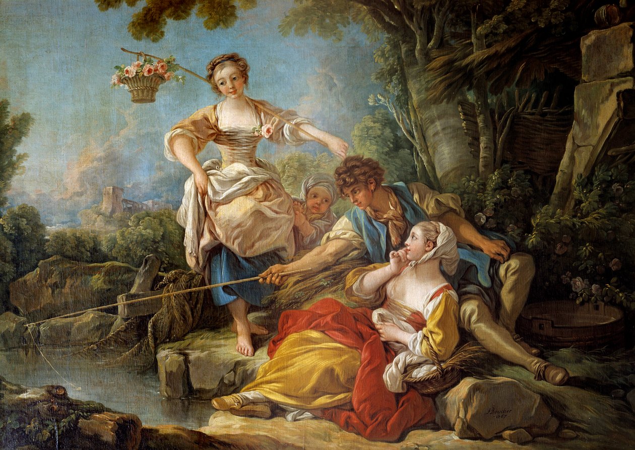 Fishing by François Boucher