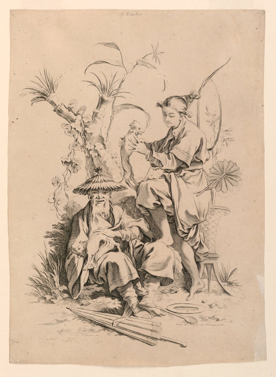 Le Toucher (Touch) from the Series Les Cinq Senses (The Five Senses) by François Boucher