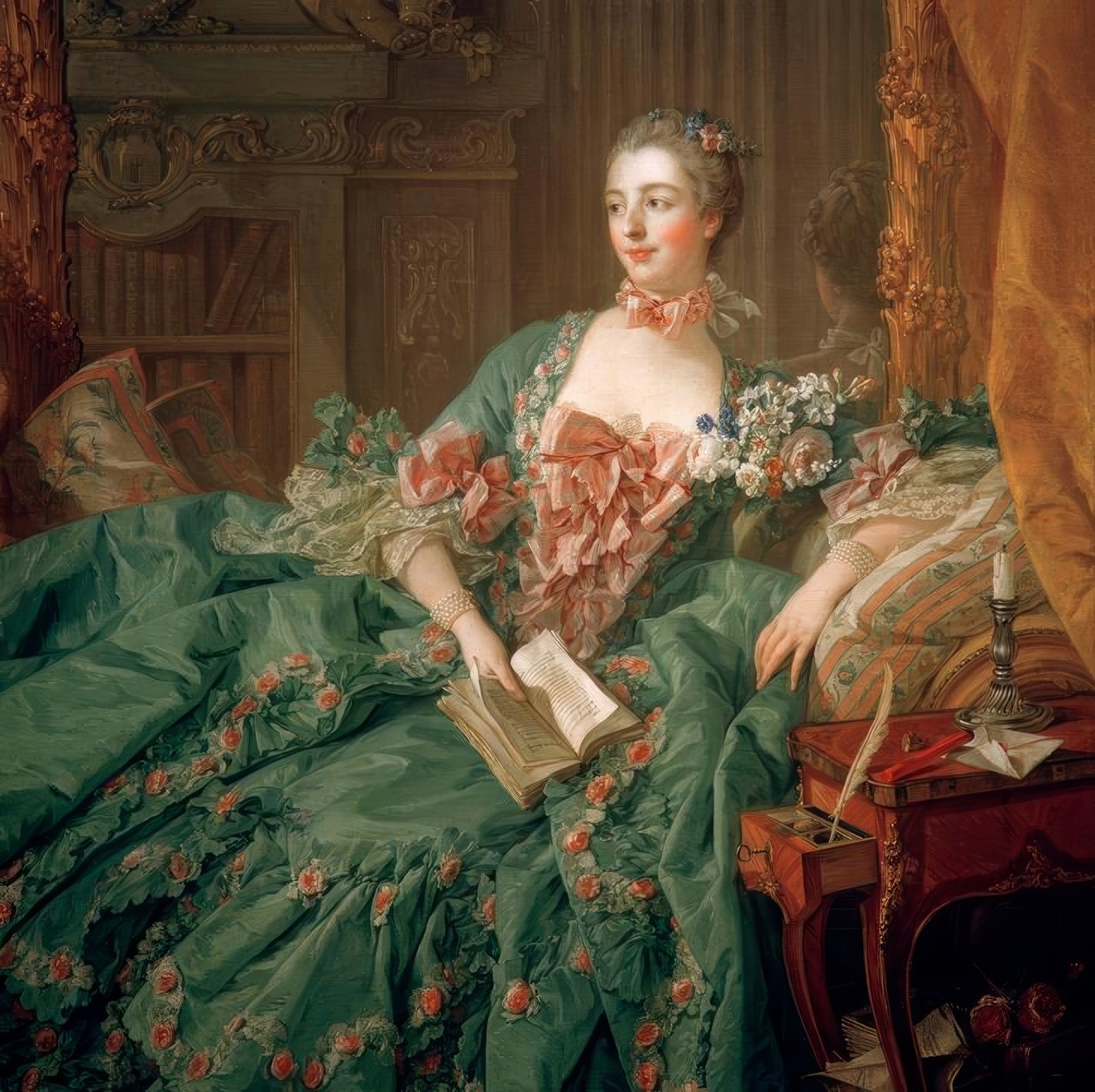 Madame de Pompadour by François Boucher