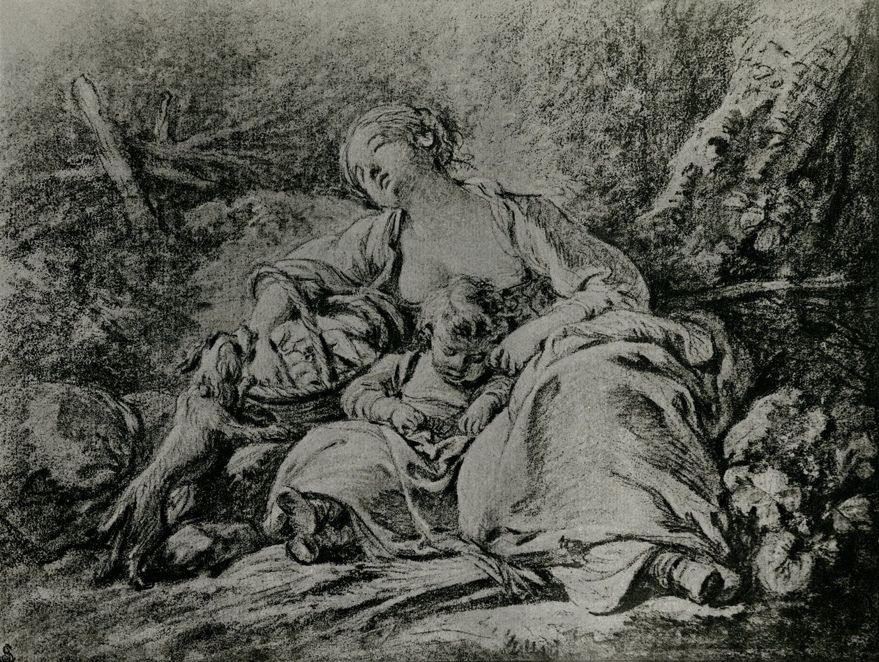On the Way to Market by François Boucher
