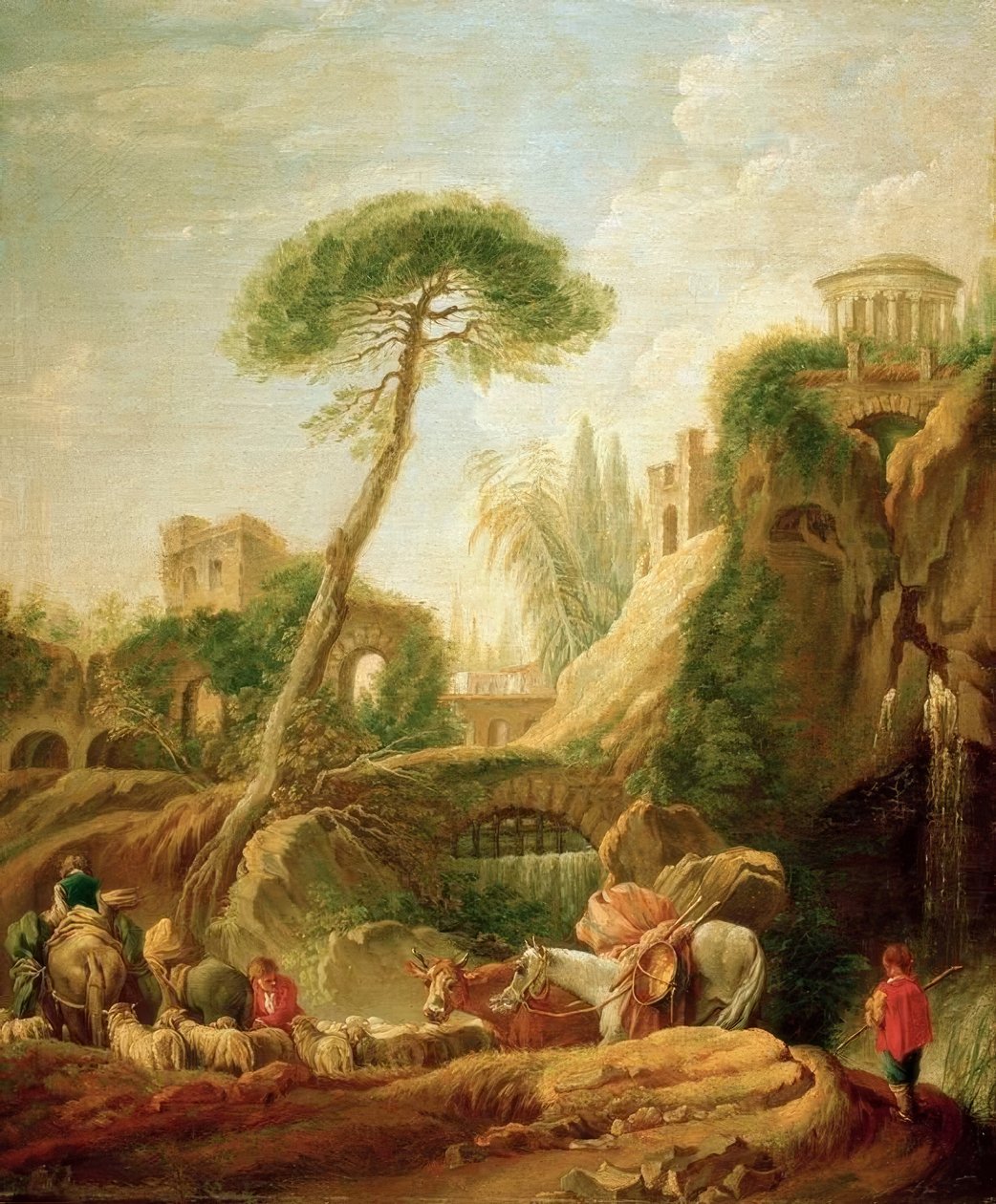 Fantasy Landscape near Tivoli by François Boucher