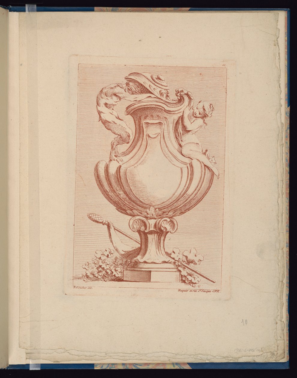 Plate 10, Book of Vases by François Boucher