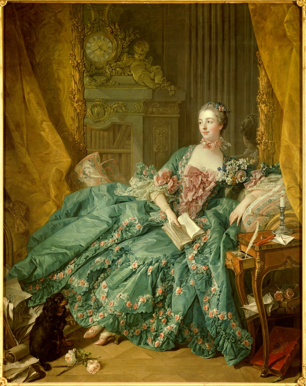 Portrait of Jeanne Antoinette Poisson, Marquise de Pompadour by François Boucher