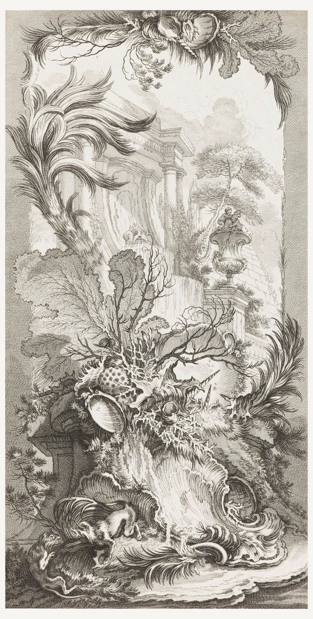 Rocaille (rococo design), in New Concepts for Screens by François Boucher
