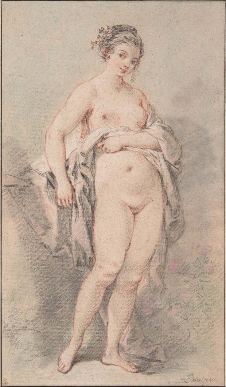 Standing Nude Girl by François Boucher