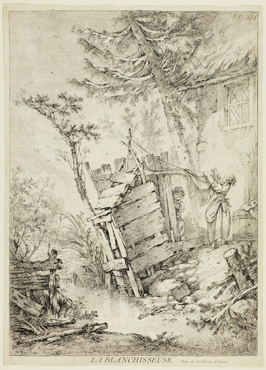 The Laundress by François Boucher