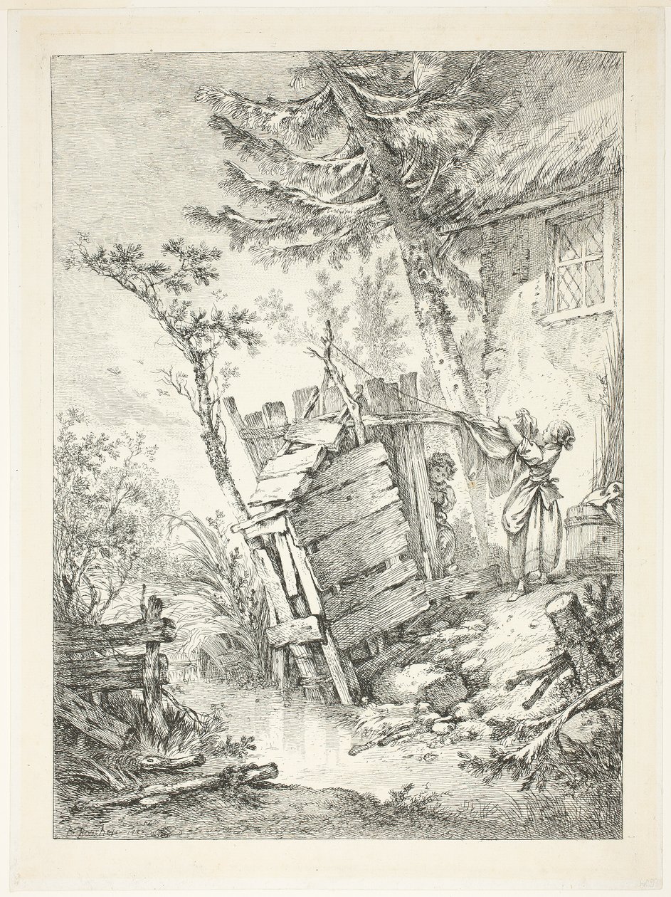 The Laundress by François Boucher