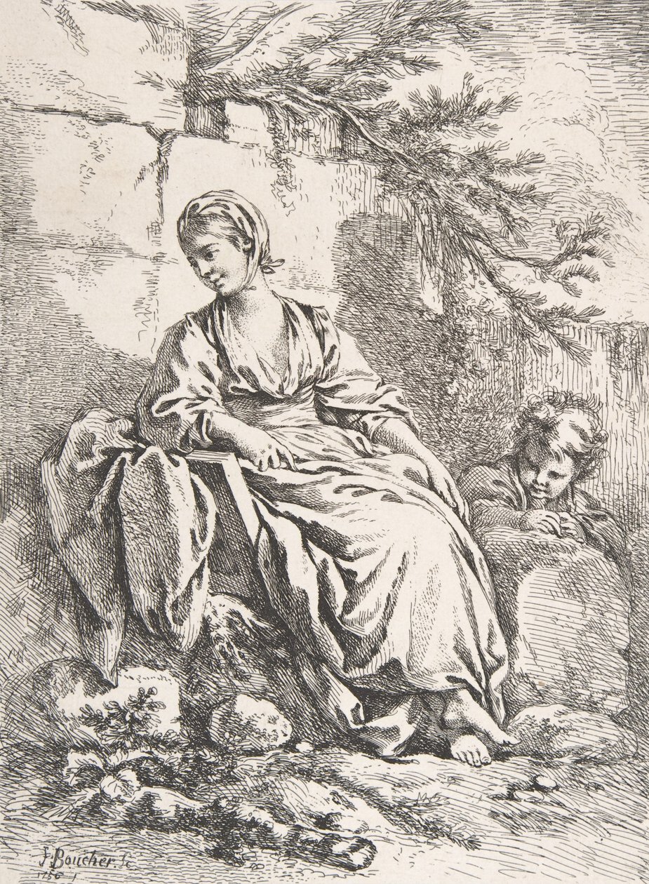 The Young Girl Resting, 1756 by François Boucher