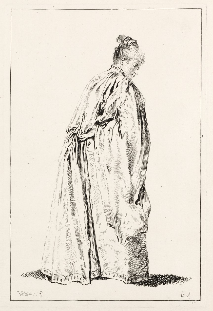 Woman Standing by François Boucher