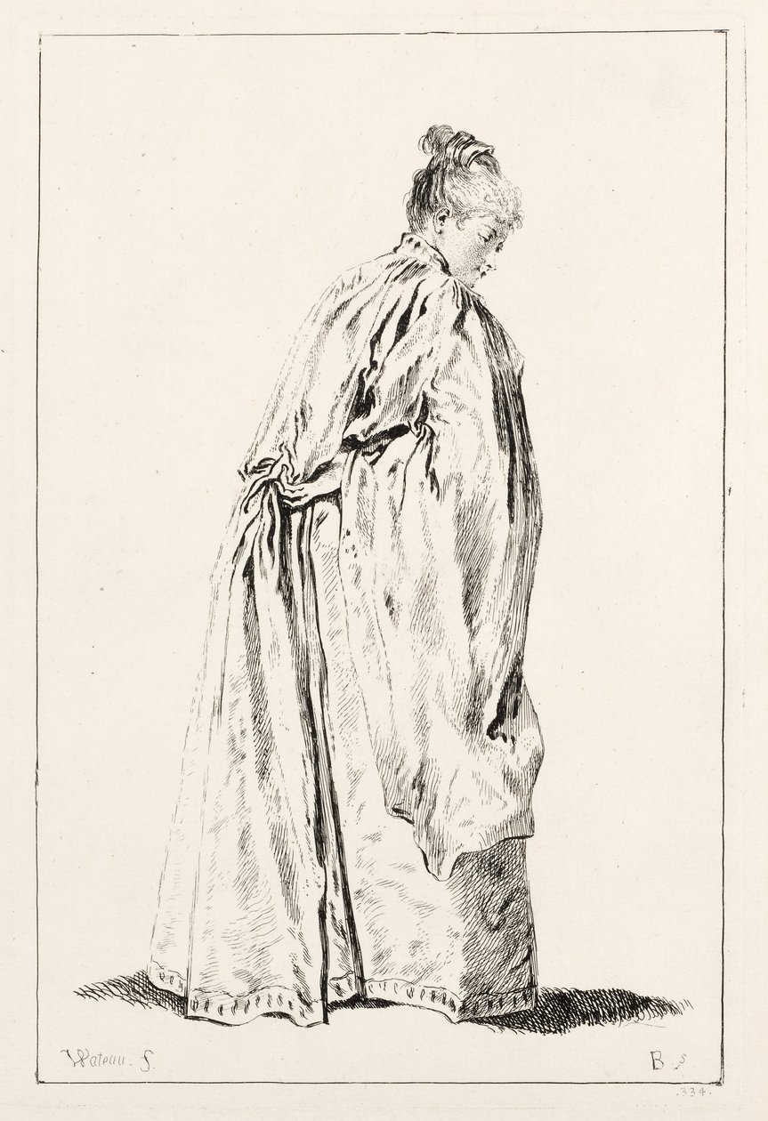 Woman Standing by François Boucher