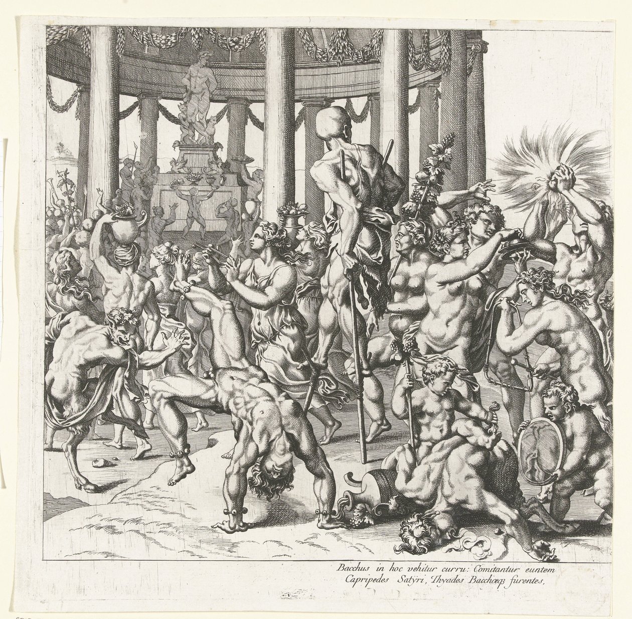 Triumph of Bacchus, Left Half by François Chauveau (attributed to)