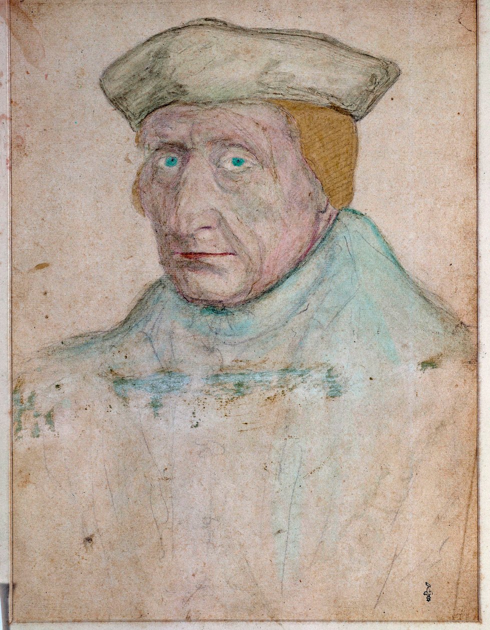 Portrait of Guillaume Bude (Budee) (Budaeus) (1467-1540), Master of the Royal Bookshop of Francois I in Fontainebleau by François Clouet