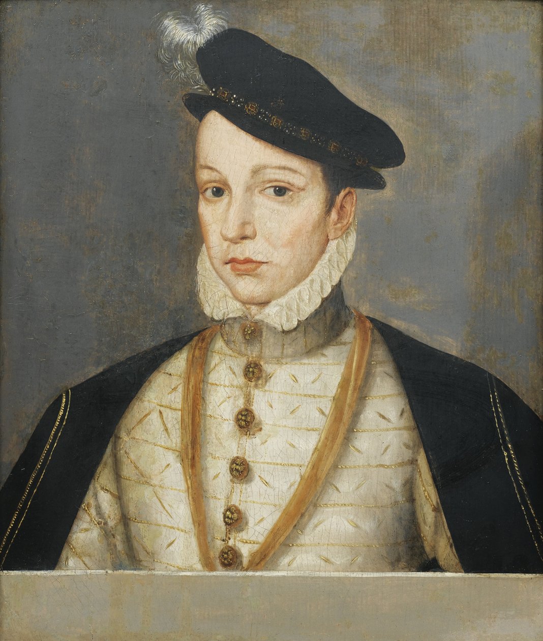 Portrait of King Charles IX of France, 1550-1574, End of 16th century by François Clouet
