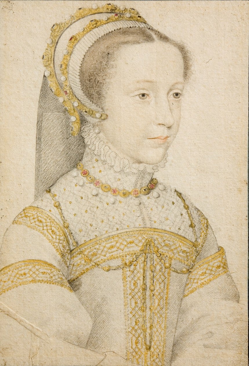 Portrait of Mary Stuart, Queen of Scots, at the Age of 12 or 13 by François Clouet
