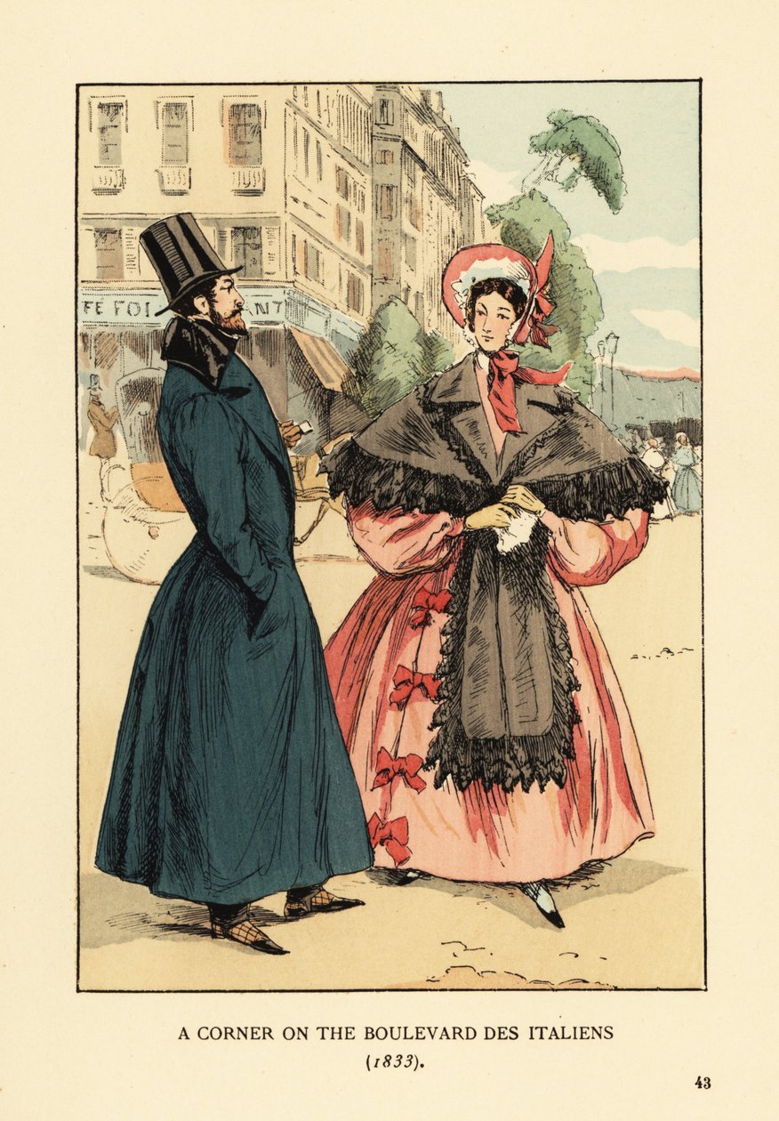 A corner on the boulevard des Italiens by François Courboin