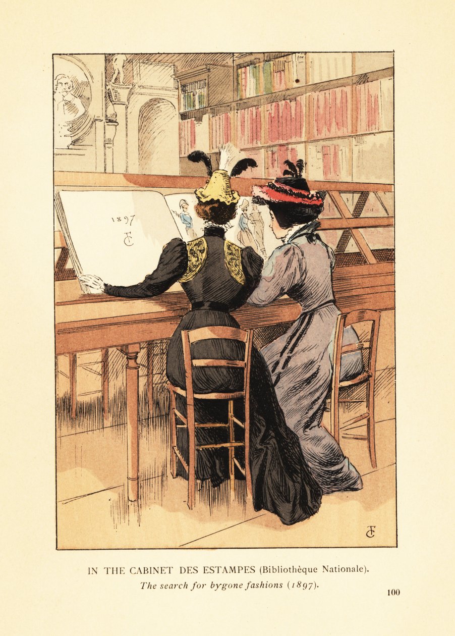 In the Cabinet des Estampes, Bibliotheque Nationale by François Courboin