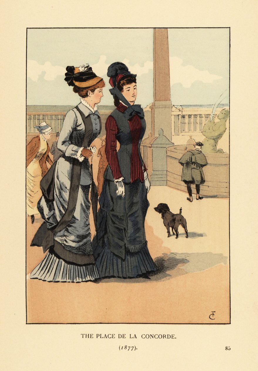 Place de la Concorde in 1877 by François Courboin