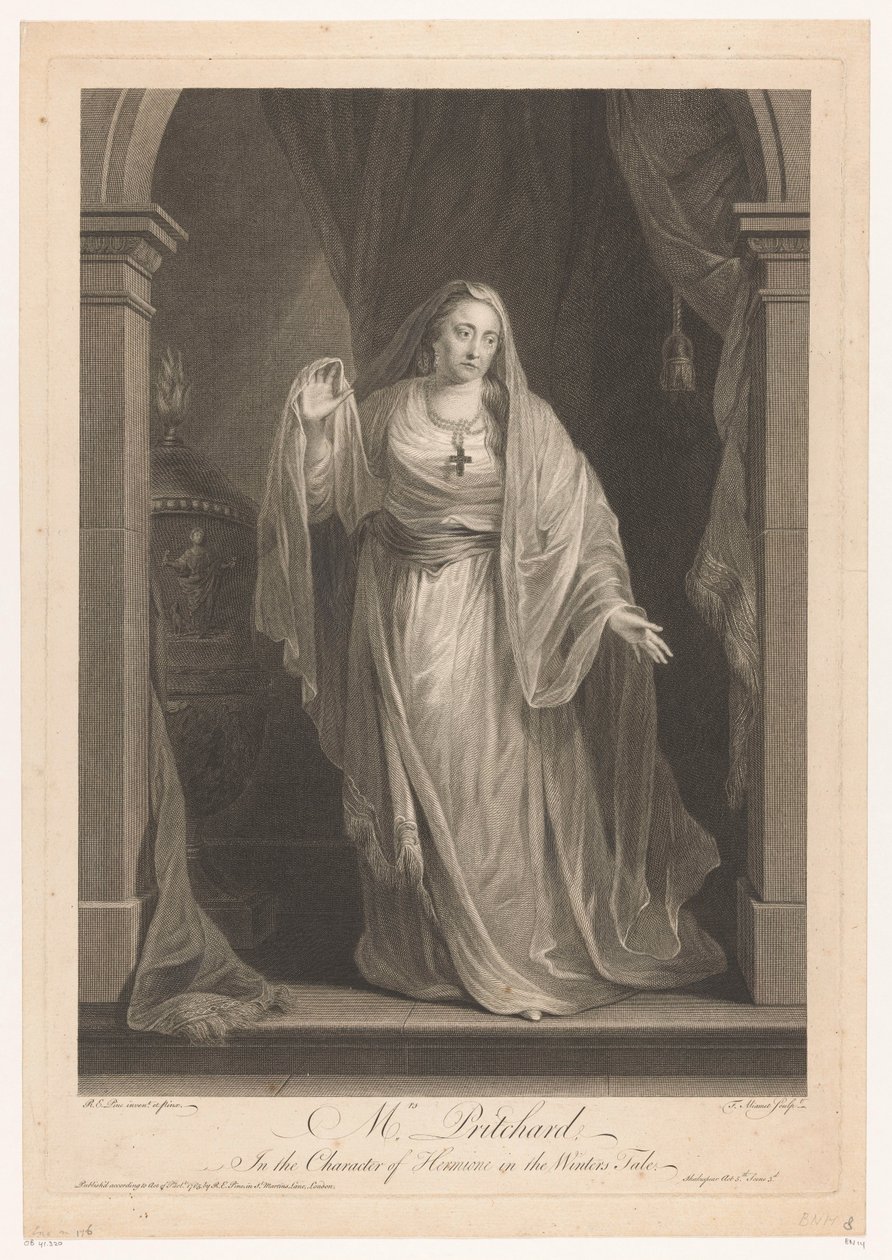 Portrait of Hannah Pritchard as Hermione in 