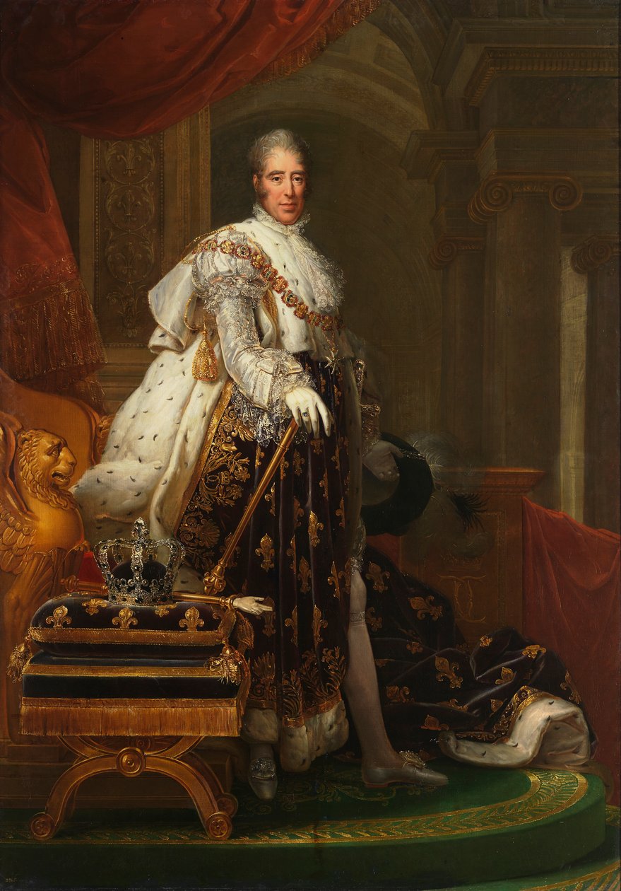 Charles X in Coronation Robes by François Gérard