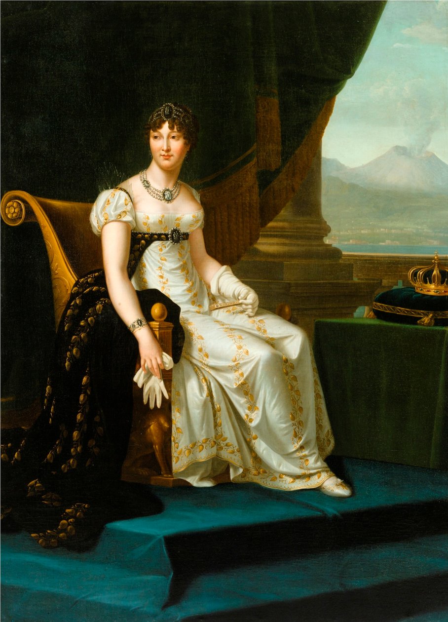 Portrait of Caroline Bonaparte, Queen of Naples and of the Two Sicilies by François Gérard