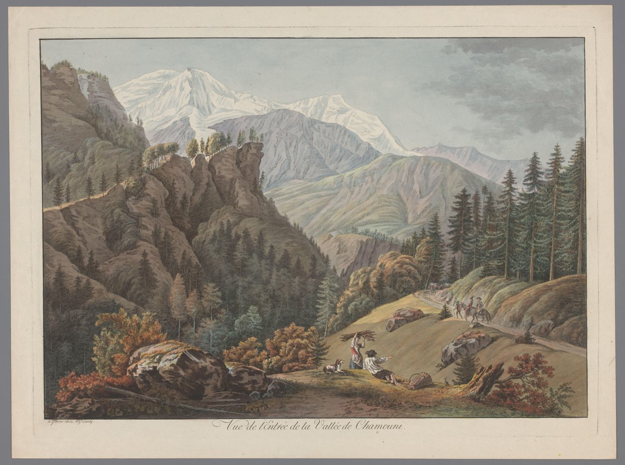 View of the Valley at Chamonix by François Guillaume Lardy (possibly)